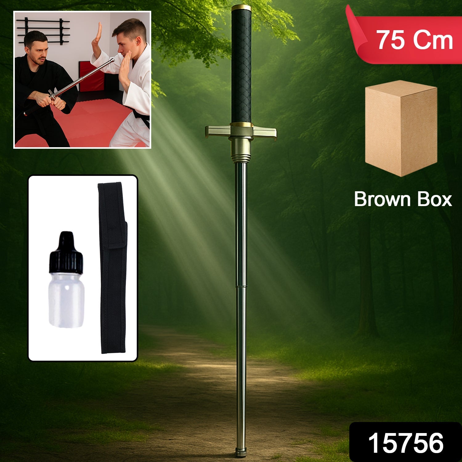 Safty Rod Lightweight Folding Walking Sticks with Nylon Bag Cover (75 Cm) Safty Rod Lightweight Folding Walking Sticks with Nylon Bag Cover (75 Cm)